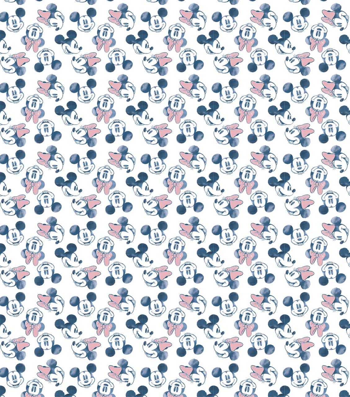 Disney® Mickey & Minnie Starry Night Nursery Cotton Fabric